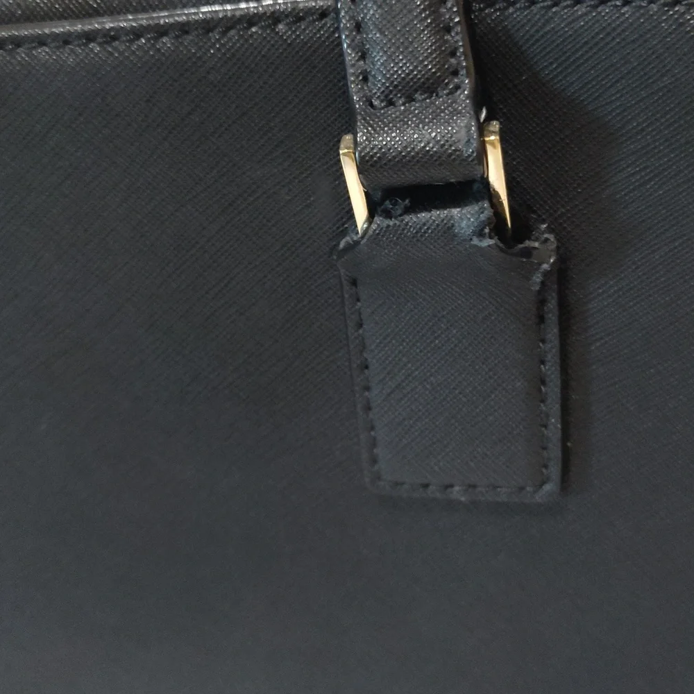 Kate Spade Black Tote with Gold Accents - Picture 3 of 16